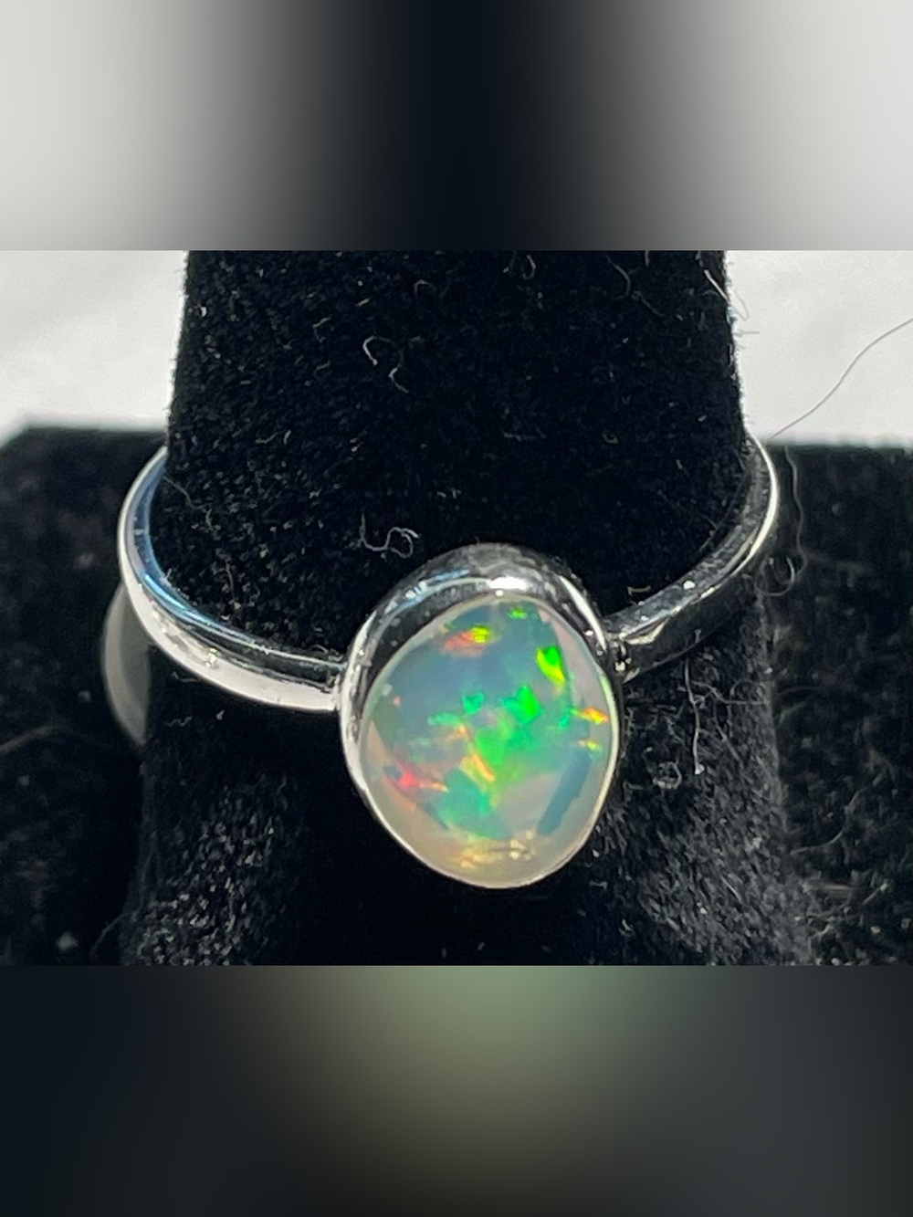 Ethiopian opal ring